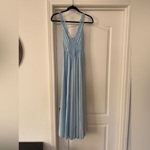 Vintage Olga Light Blue Nightgown
